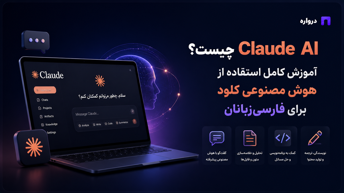 Claude AI چیست؟ آموزش کامل استفاده از هوش مصنوعی کلود برای فارسی‌زبانان