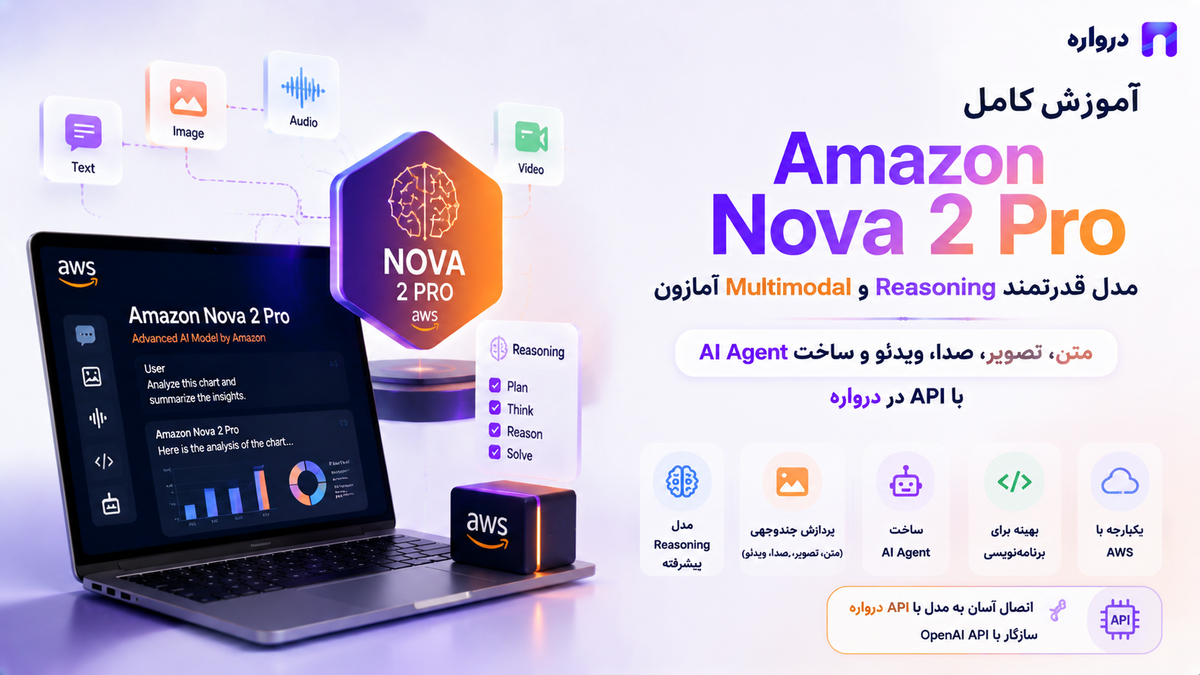 Amazon Nova 2 Pro چیست؟ آموزش کامل مدل Reasoning و Multimodal آمازون با API درواره