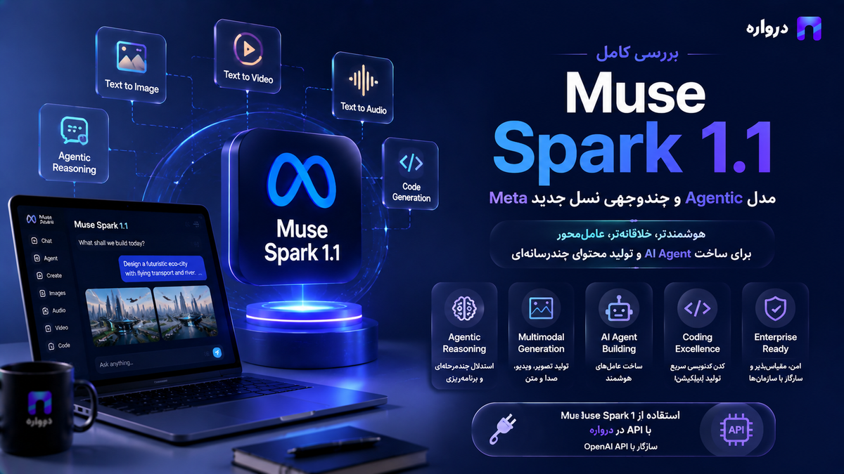 Muse Spark 1.1 چیست؟ بررسی کامل مدل Agentic و چندوجهی Meta و آموزش API درواره