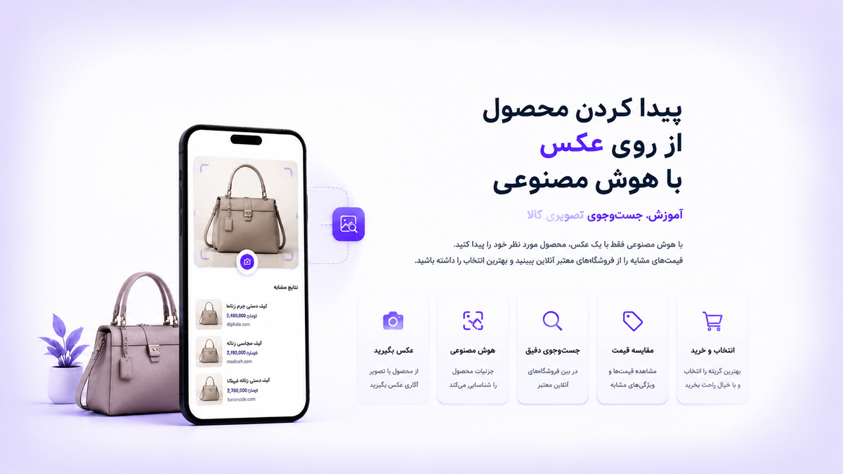 پیدا کردن محصول از روی عکس با هوش مصنوعی؛ آموزش جست‌وجوی تصویری کالا