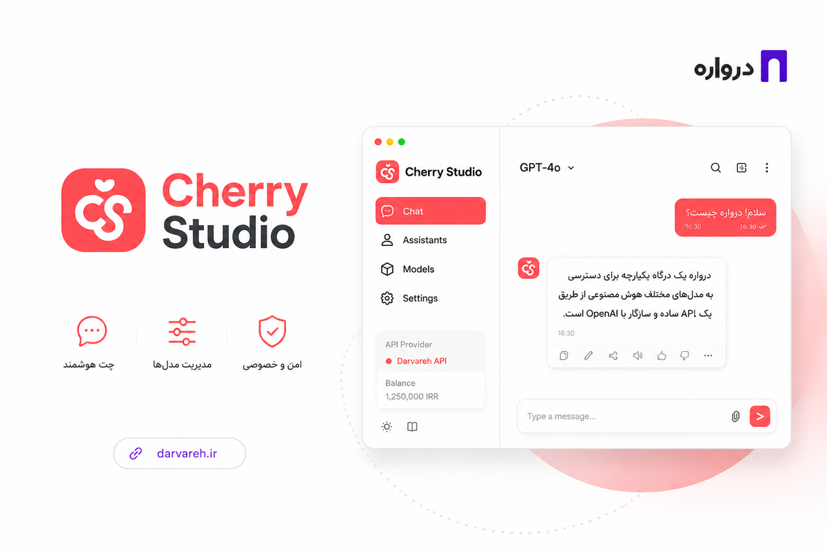 Cherry Studio چیست؟ آموزش نصب، استفاده و اتصال به API درواره