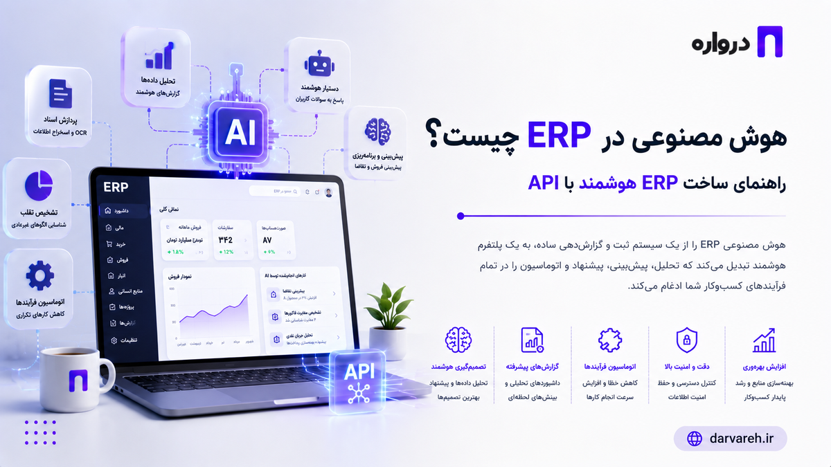 هوش مصنوعی در ERP چیست؟ راهنمای ساخت ERP هوشمند با API