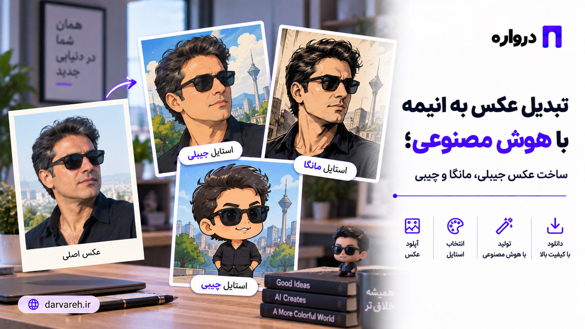 تبدیل عکس به انیمه با هوش مصنوعی؛ ساخت عکس جیبلی، مانگا و چیبی