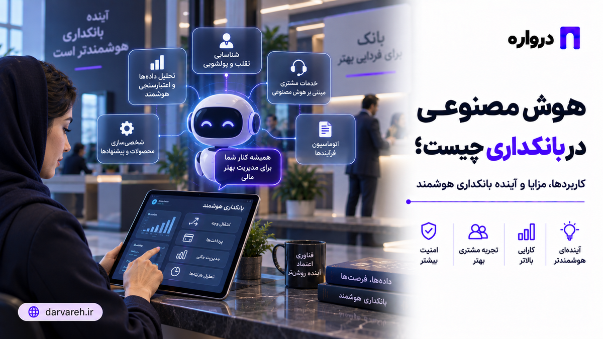 هوش مصنوعی در بانکداری چیست؟ کاربردها، مزایا و آینده بانکداری هوشمند