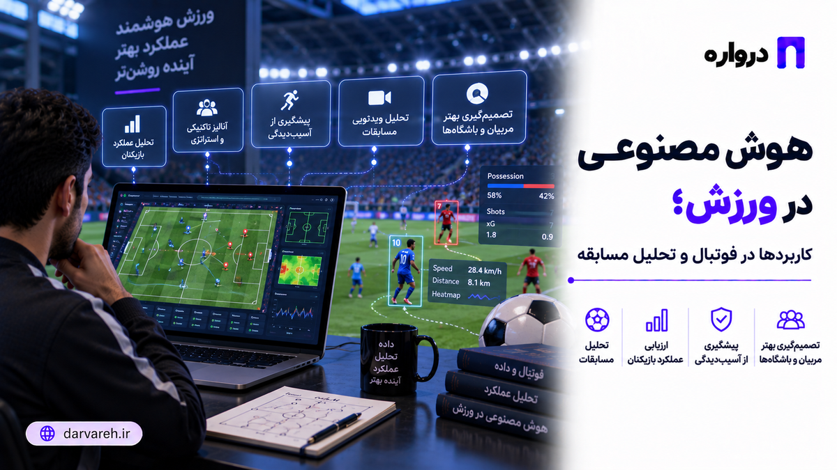 هوش مصنوعی در ورزش چیست؟ کاربردها در فوتبال و تحلیل مسابقه