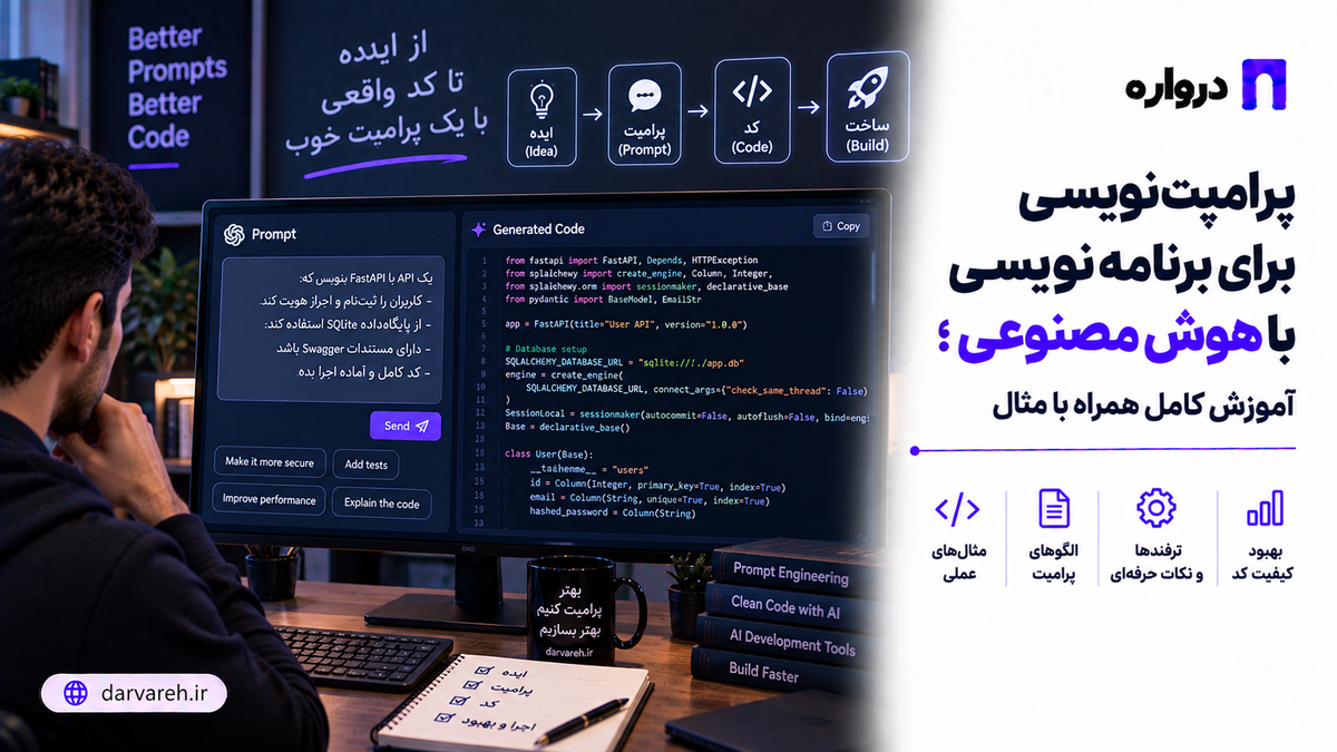 پرامپت‌نویسی برای برنامه‌نویسی با هوش مصنوعی؛ آموزش کامل همراه با مثال