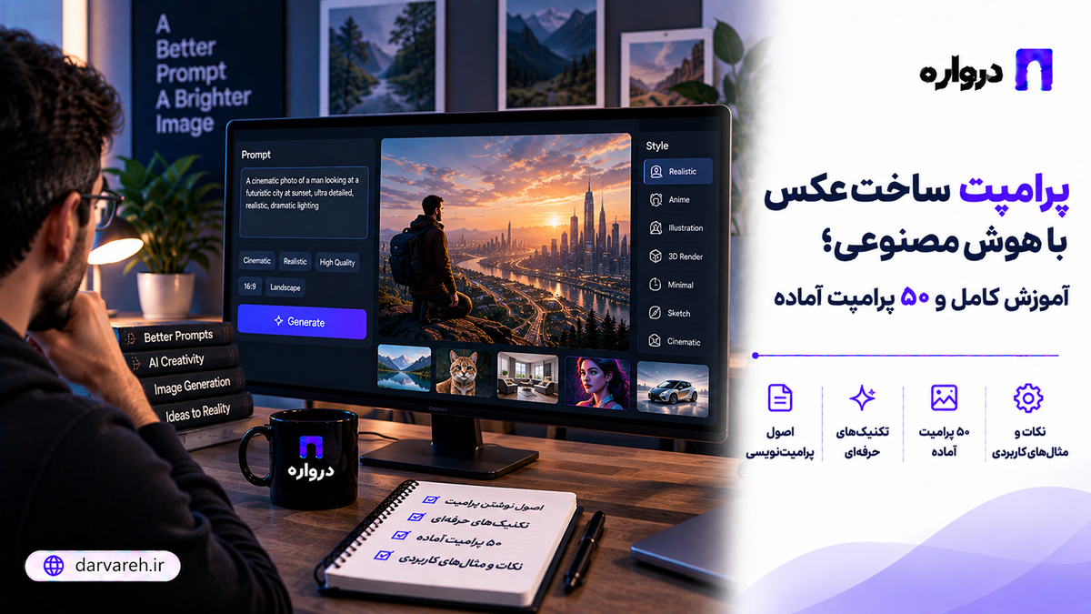 آموزش پرامپت ساخت عکس با هوش مصنوعی همراه با نمونه‌های آماده