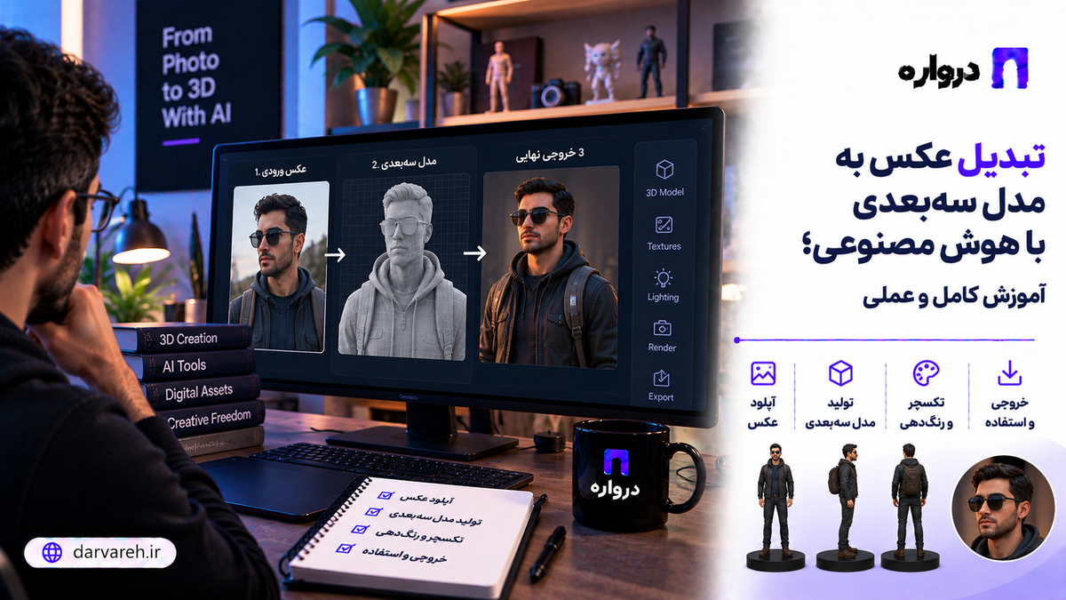 تبدیل عکس دوبعدی به مدل سه‌بعدی با هوش مصنوعی