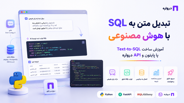 تبدیل متن به SQL با هوش مصنوعی؛ آموزش ساخت Text-to-SQL با پایتون و API درواره