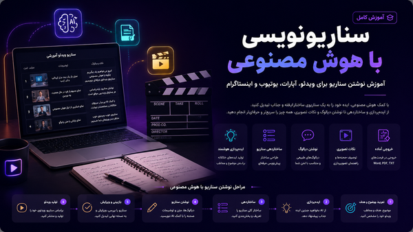 سناریونویسی با هوش مصنوعی؛ آموزش نوشتن سناریو برای ویدئو، آپارات، یوتیوب و اینستاگرام