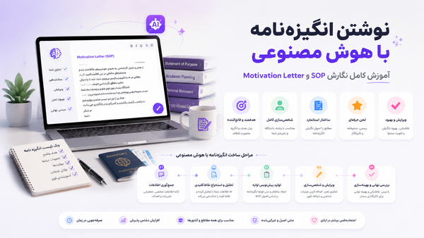 نوشتن انگیزه‌نامه با هوش مصنوعی؛ آموزش کامل SOP و Motivation Letter