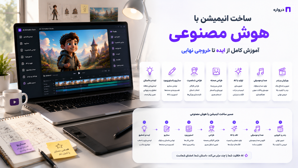 ساخت انیمیشن با هوش مصنوعی؛ آموزش کامل از ایده تا خروجی نهایی