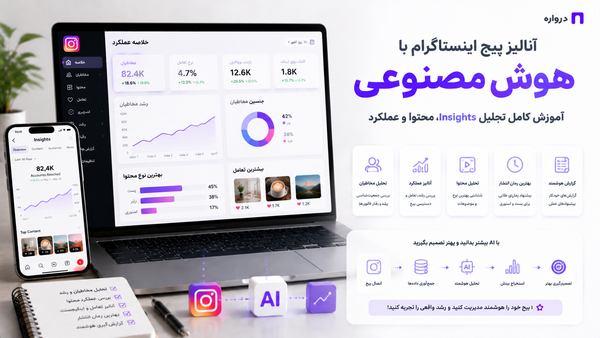 آنالیز پیج اینستاگرام با هوش مصنوعی؛ آموزش کامل تحلیل Insights، محتوا و عملکرد