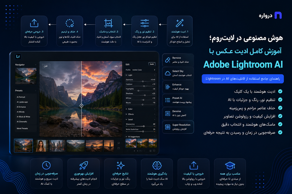 هوش مصنوعی در لایت‌روم؛ آموزش کامل ادیت عکس با Adobe Lightroom AI