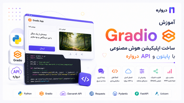 آموزش Gradio؛ ساخت اپلیکیشن هوش مصنوعی با پایتون و API درواره