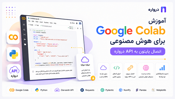 آموزش Google Colab برای هوش مصنوعی؛ اتصال پایتون به API درواره