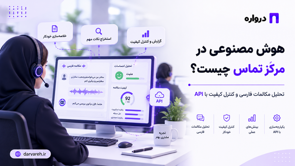 هوش مصنوعی در مرکز تماس؛ تحلیل مکالمات فارسی و کنترل کیفیت با API