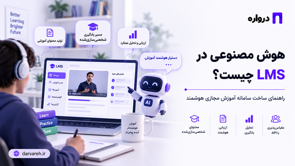 هوش مصنوعی در LMS چیست؟ راهنمای ساخت سامانه آموزش مجازی هوشمند