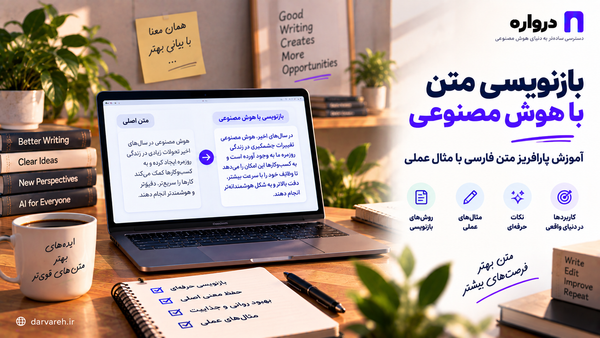 بازنویسی و پارافریز متن فارسی با هوش مصنوعی