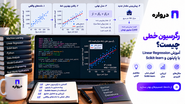رگرسیون خطی چیست؟ آموزش Linear Regression با پایتون و Scikit-learn