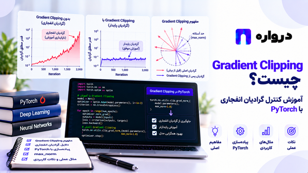 Gradient Clipping چیست؟ آموزش کنترل گرادیان انفجاری با PyTorch